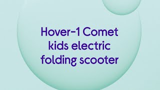 Hover1 Comet Kids Electric Folding Scooter  Black  Product Overview [upl. by Valery]