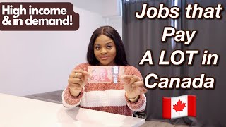 These Jobs Pay A LOT in Canada  10 Highincome Jobs in Canada 2022 Top Jobs in Canada Canada Life [upl. by Leunamesoj346]