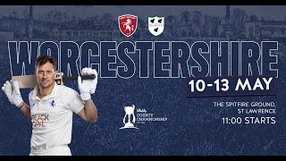 🎥 DAY ONE LIVE STREAM  Kent vs Worcestershire [upl. by Tillion]