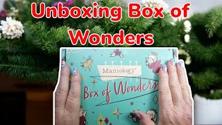 Maniologys quotBox of Wondersquot Unboxing [upl. by Donnenfeld]