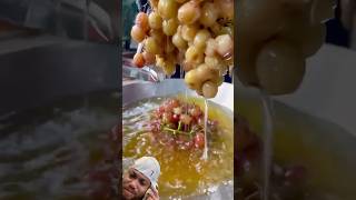 Turning Deep Fried Grapes into Real Grape Juice 🍇🤔 A Recipe You Need to See Shorts FoodHacks [upl. by Alyos48]