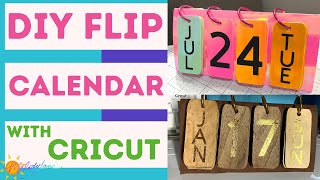 Cricut DIY Flip Calendar  Melody Lane [upl. by Frodine]