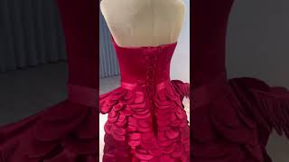 Unusual Highend Burgundy Satin Prom Dresses [upl. by Derwon134]