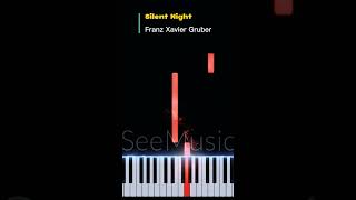 Silent Night Piano tutorial sheet music [upl. by Esereht962]