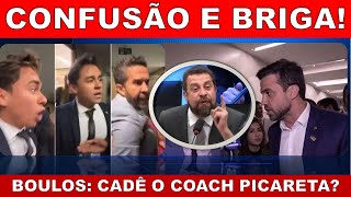 NIKOLAS FAZ BEICINHO APÓS BRIGA BOULOS CHAMA MARÇAL DE COACH PICARETA VEREADOR NO SANITÁRIO [upl. by Naraa]