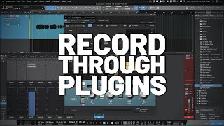 How to Record Through Plugins in StudioOne [upl. by Terese]