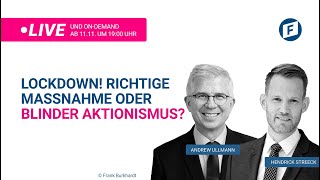 HIGHLIGHT Lockdown Richtige Maßnahme oder blinder Aktionismus mit Hendrik Streeck amp Andrew Ullmann [upl. by Yer]