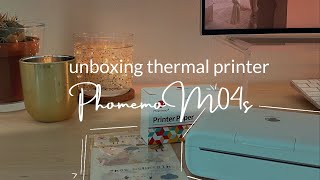 unboxing 📦  phomemo M04S thermal printer  how it works no ink needed [upl. by Calva]