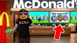 QUITTING Pet Simulator X to work at MCDONALDS [upl. by Hepsibah833]