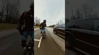 Одни парковки euc automobile lynx insta360 leaperkim riding bikers speed shorts top [upl. by Akiemahs]