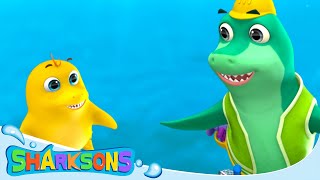 Shark Family Song  Videos for Kids  Nursery Rhymes amp Kids Songs  The Sharksons [upl. by Hazeefah836]