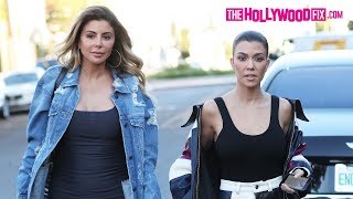 Kourtney Kardashian amp Larsa Pippen Arrive To Alfred Coffee To Film Keeping Up With The Kardashians [upl. by Nimoynib]