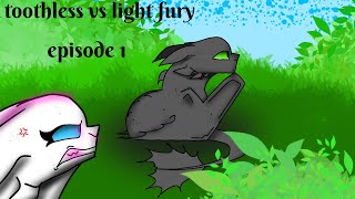 Toothless VS light fury episode 1 [upl. by Adalbert]