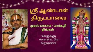 ஸ்ரீ ஆண்டாள் திருப்பாவை உபன்யாசம்  முதல் பாசுரம் மார்கழி திங்கள்  Part 2 Swamy Velukkudi Krishnan [upl. by Demeyer348]