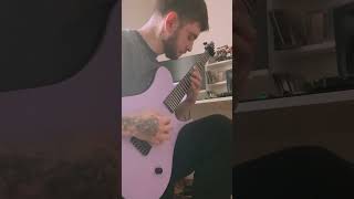 monuments  cardinal red intro riff djent guitar guitarcover metal metalcore monuments [upl. by Otreblig]