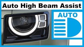 Land Rover Defender 2020 Auto high Beam Assist  AHBA Headlight  Headlamp Operation [upl. by Elfie]