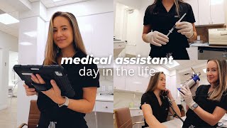 MEDICAL ASSISTANT Day in the Life  Dermatology office daily tasks how to become an MA amp more [upl. by Kai956]