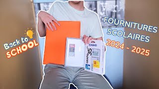 MES FOURNITURES SCOLAIRES 20242025  BACK TO SCHOOL 📝📚 [upl. by Attalie]