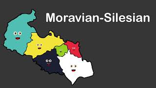 MoravianSilesian  Geography and Districts  Czech Republic [upl. by Hedberg]