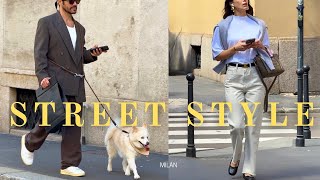 Milan Street Style Diary Spring Outfit Inspiration amp Italian Fashion Trends 2024 [upl. by Steep975]