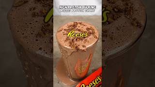 Reese’s Bulking Protein Shake 🥜🍫 gymfood musclegain highprotein bulking easyrecipes [upl. by Elrebmik]