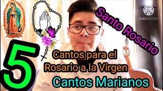 5 Cantos Marianos para rezar el rosario  ROSARIO A MARÍA Canciones Católicas para el Santo Rosario [upl. by Corri]