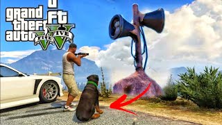 SIREN HEAD Kidnapped Chop in GTA 5 MALAYALAM [upl. by Olia]