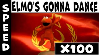 Elmo’s gonna dance for the motherland Speed X100 Gradual Acceleration [upl. by Hakkeber]