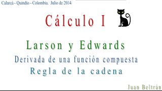 Derivada de una función compuesta Regla de la potencia Larson y Edwards 2418 19 y 22 [upl. by Nemajneb671]