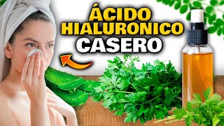 TÓNICO FACIAL CASERO de ÁCIDO HIALURÓNICO NATURAL  Elimina las Manchas Arrugas GRANOS y ACNÉ [upl. by Asoj41]