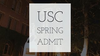 usc spring admit wtf [upl. by Waldemar]