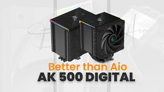 DeepCool AK 500 Digital air cooler AIO alternative [upl. by Atiluap]