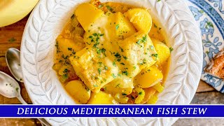 Mediterranean Fish Stew with Aioli  French Bourride Recipe [upl. by Arinaj658]