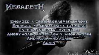 Megadeth  Angry Again Lyric Video lyrics megadeth [upl. by Seana]