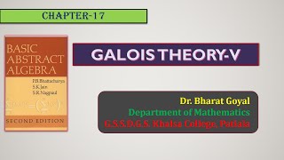 Galois TheoryV Field Theory MSc Mathematics [upl. by Anirtek41]