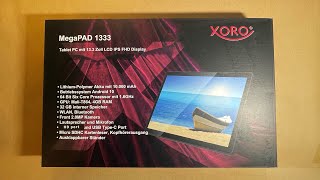 Xoro MegaPAD unboxingbest tabletgaming tablet [upl. by Anyg920]