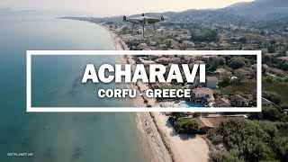 🎬 Acharavi  Corfu Greece ✈ Drone [upl. by Aicirtam]