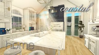 Bloxburg  Coastal suburban roleplay house speedbuild [upl. by Adai543]