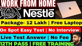 Nestle  No Interview  Work From Home Job  12th Pass  Online Job at Home  Part Time Job Vacancy [upl. by Runck63]