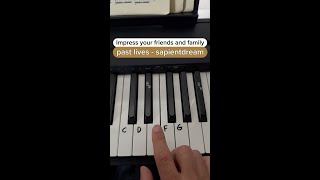 past lives  sapientdream EASY Tutorial piano pianotutorial easytutorial viral pianomusic [upl. by Ttcos]