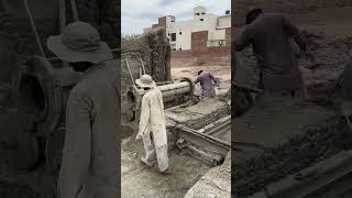 You Wont Believe How These Concrete Giants are Made  RCC Spun Hume Pipe Factory Revealed shorts [upl. by Aihsas]