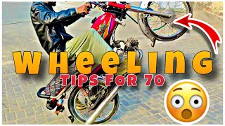 ONe Wheeling Tips and Tricks for 70 bikewheeling [upl. by Hill441]