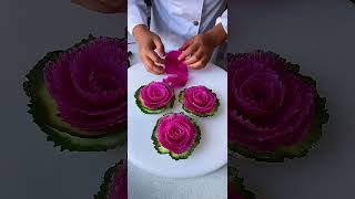 🥕The Chef Teaches You How To Make Beautiful Radish Flowers kitchen foodcarving [upl. by Murtagh]