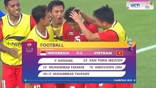 HIGHLIGHT INDONESIA 3 VS 2 VIETNAM SEMIFINAL 32nd SEAGAMES CAMBODIA 2023 seagames2023 seagames [upl. by Ahsirtap]