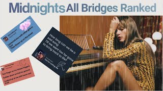 Taylor Swift  Midnights All Bridges Ranked [upl. by Wampler576]