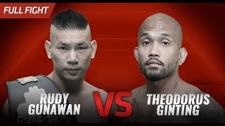 Rudy Ahong Vs Theo Ginting  Full Fight 30 [upl. by Nonnahc]