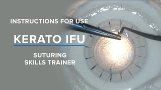 BIONIKO KERATO  Corneal Suturing Task Trainer [upl. by Estus879]