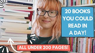 20 Books You Could Read In A Day 📚  Short Book Recommendations [upl. by Calvo662]