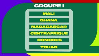 Éliminatoires Coupe du monde 2026  tous les groupes de la zone Afrique [upl. by Stargell]