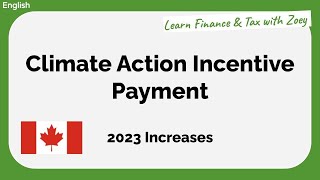 Climate Action Incentive Payment  Carbon Tax Rebate  2023 Changes [upl. by Ormsby]